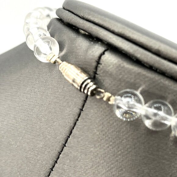 Vintage Bigal French Lucite Grapes Leaves Angel's Trumpet Collar Necklace 15" - Picture 8 of 9